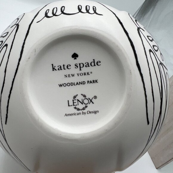 Kate Spade x Lenox Woodland  Park Short Owl Vase - Picture 5 of 12